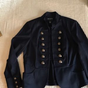 COPY - INC  Navy Military Style Jacket Size Large
